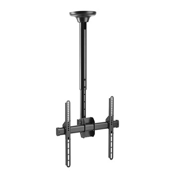 זרוע תקרה טלסקופית תנועה מלאה 32 אינץ' עד 75 אינץ' משקל מירבי 50 קילו זווית הטיה 25 מעלות שחור מט לומי Lumi PLB-CE944-02S Telescopic Full-motion TV Ceiling Mount 32-75 Inch 50kg Matte Black